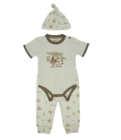 Wrangler Oatmeal Heather Cowboy Desert Jogger Set HW2100013