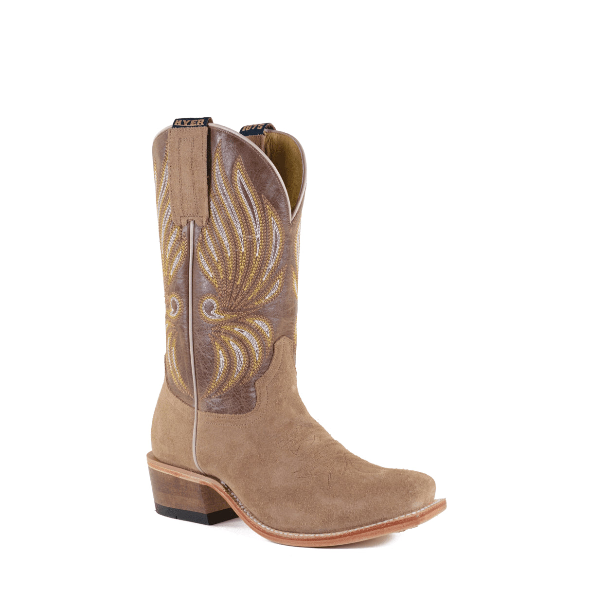 Hyer Brown Dusty Cowhide Upper/Sand Roughout Vamp Willowbrook Women's 11 inch Cutter Toe Boots HW42014