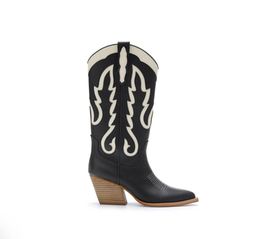 MIIM Black Ida Women's Western Mid Boots IDA-BLACK