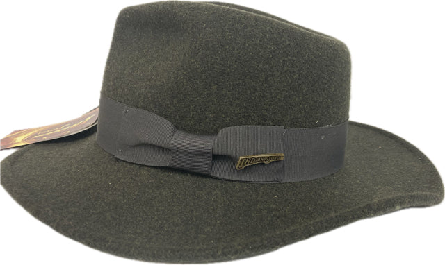 Dorfman Pacific Scala Officially Licensed Indiana Jones Collection Timary  Men's Olive Crushable Wool Felt Hat IJ565-OLIVE
