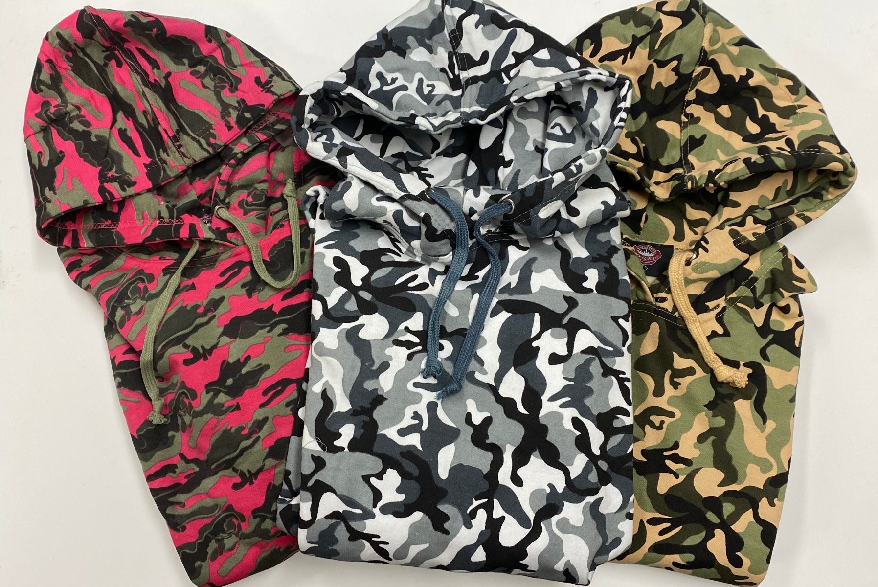Camo Hoody Sweatshirt - 3 Color Options - Unisex