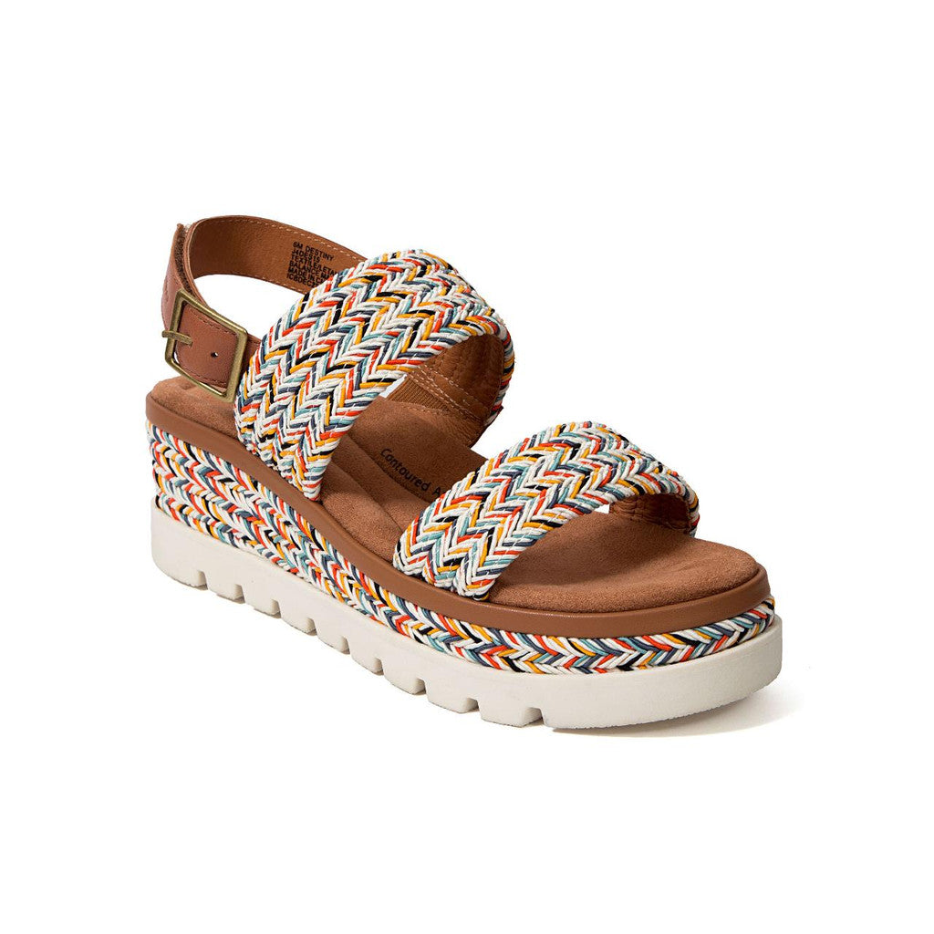 Jambu Multi Destiny Women's Braid Wedge Sandals J4DES15