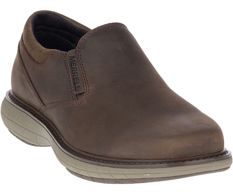 Merrell Black World Vue Mens Moccasin Shoes J94343