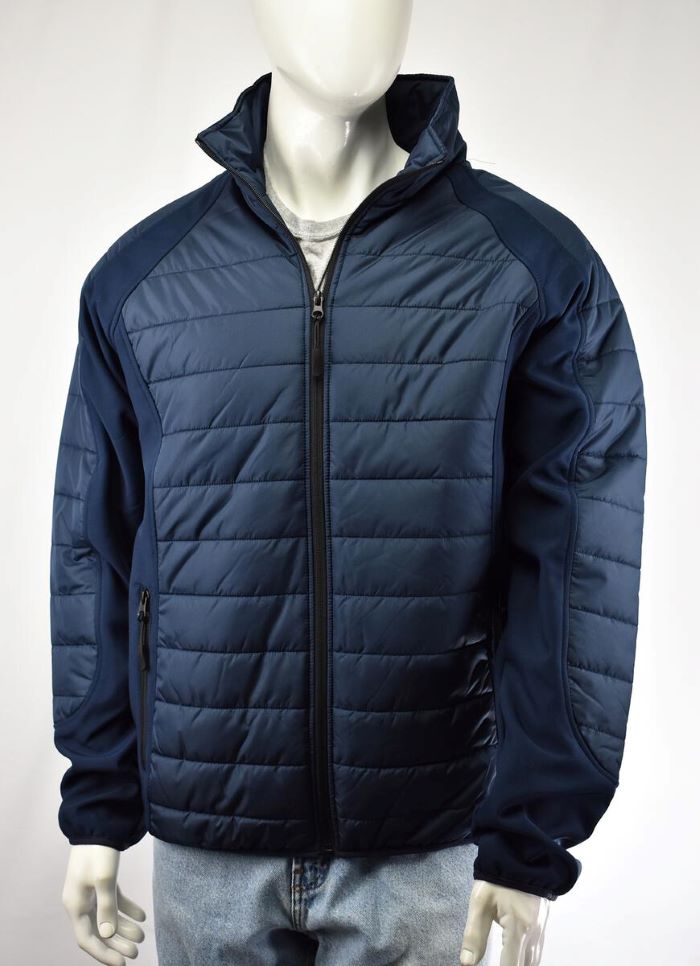 I5 Navy Blue Quilted Soft Shell Jacket JD5026MX