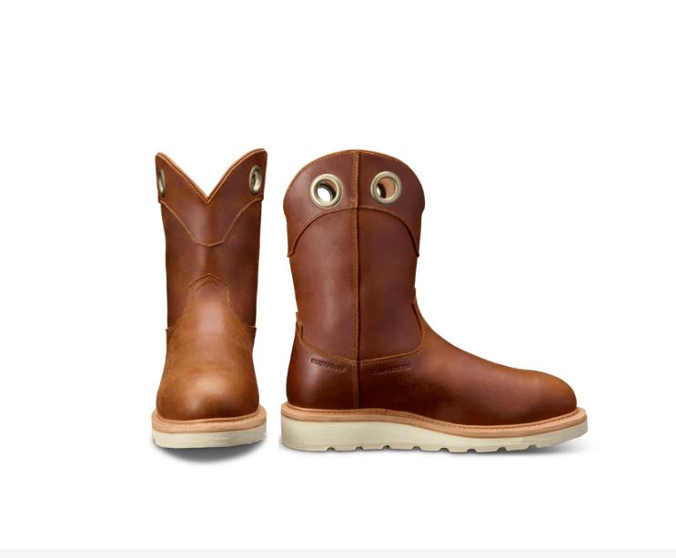 Tecovas Saddle Cowhide LongHaul Waterproof Roper Composite Toe Work Boot