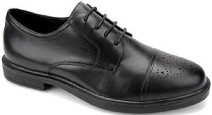 M1267 Black Wall Street Walker Cap Toe Propet Mens Shoes