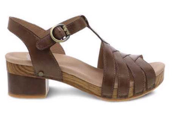 Dansko Taupe Mara Burnished Calf Ladies Sandals MARA-TAUPE