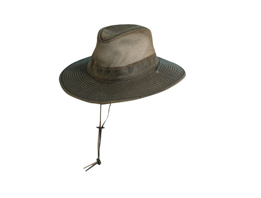 Dorfman Hat Co. Outdoor Shadbush Men's Weathered Cotton Safari Hat MC152