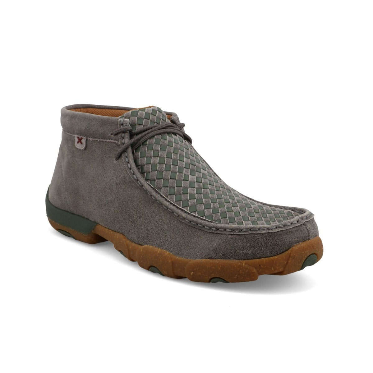Twisted X Grey Bomber Men's Chukka Driving Moc MDM0094