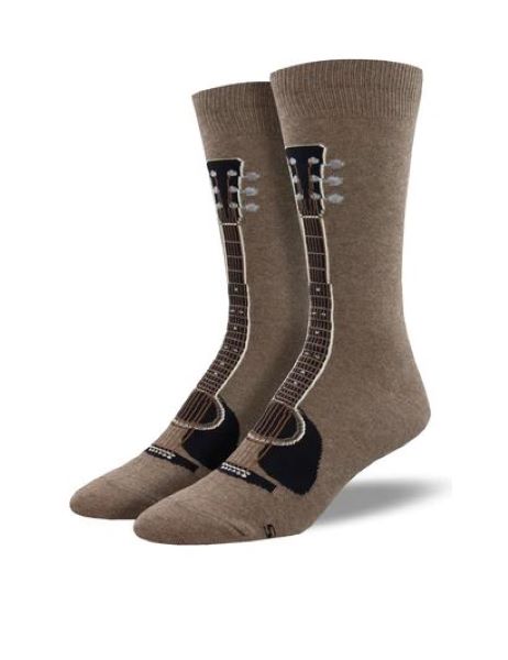 Socksmith Heather Brown 6 String Mens Socks MNC2554-HEB