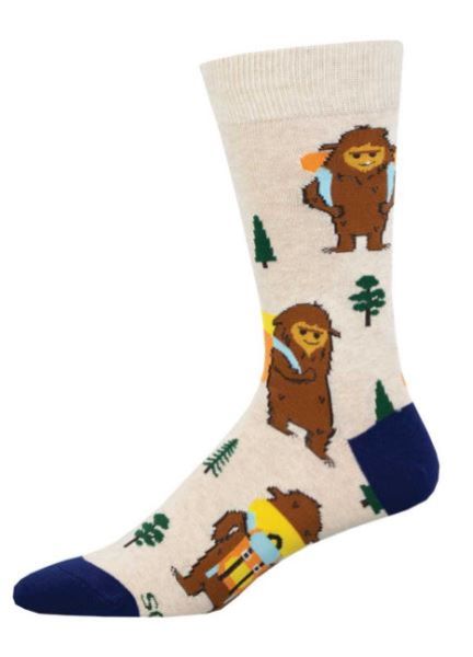 Socksmith Ivory Heather Hot On Your Trail Men's Socks MNC2912-HIV