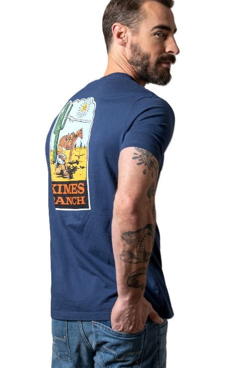 Kimes Ranch Indigo Lucky B Sun Had Just Risen Men's Short Sleeve T-Shirt