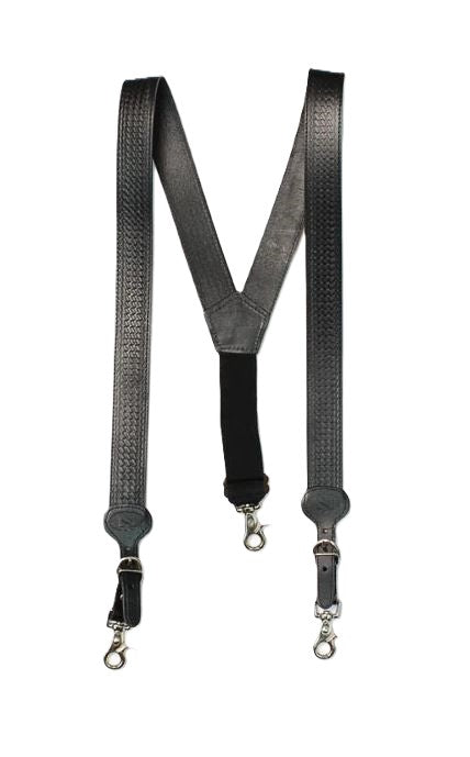 Cuff Galluses Heavy Duty Black Leather Galluses N8512401