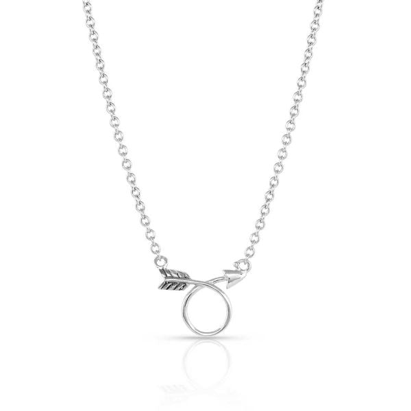 Montana Silversmiths Dosy Doe Silver Arrow Necklace NC5022