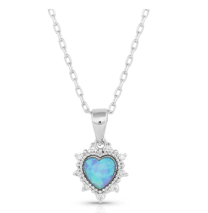 Montana Silversmiths Royal Heart Opal Necklace NC5289