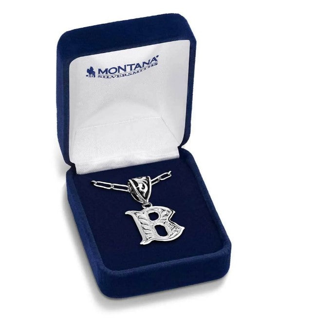 Montana Silversmiths Western Initial Necklace - Letter B