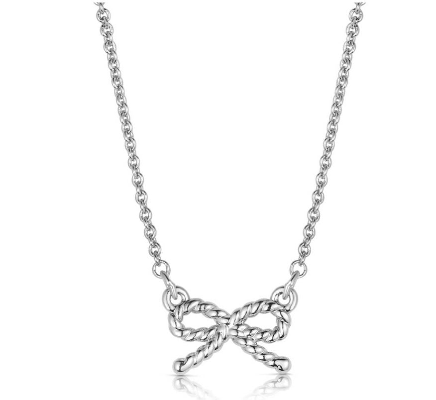 Montana SIlversmiths Cowgirls Bow Necklace NC6295
