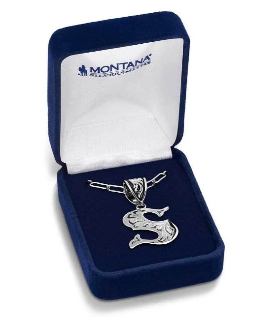 Montana Silversmiths Western Initial Necklace - Letter S