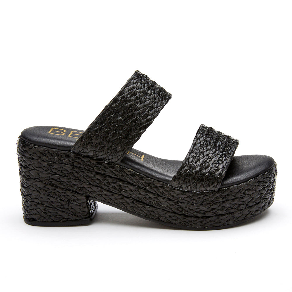 Beach by Matisse Black Ocean Avenue Womens Platform Sandals