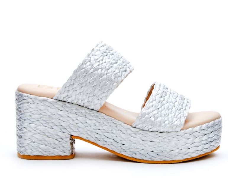 Beach by Matisse Silver Ocean Avenue Womens Platform Sandals