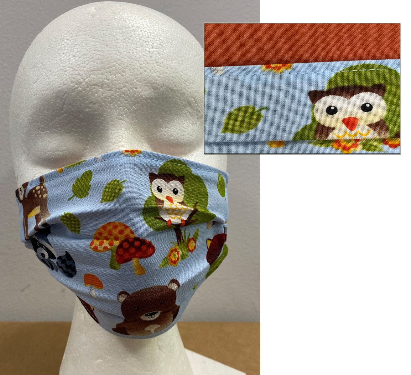 Kids 100% Cotton Reversable Masks