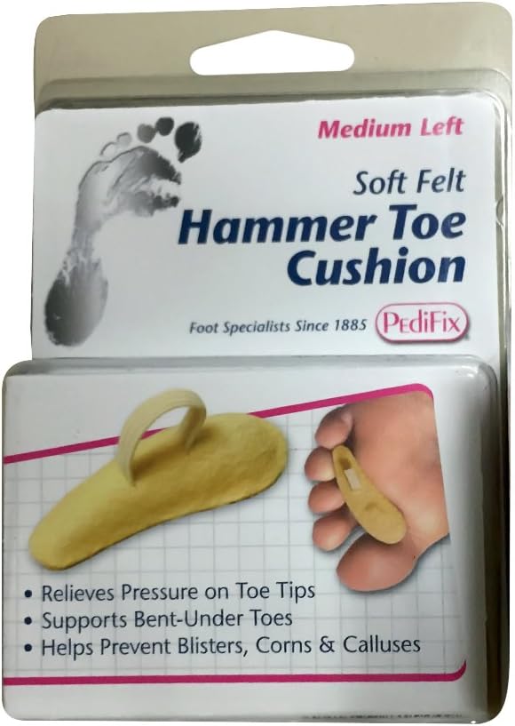 PediFix FELTastic Hammer Toe Cushion (Left, Medium Size) P54ML