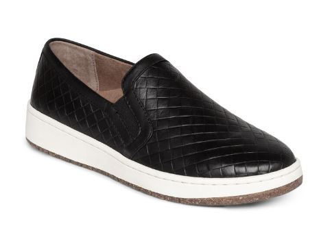 Aetrex Black Kenzie Slip-On Womens Comfort Sneaker PC100