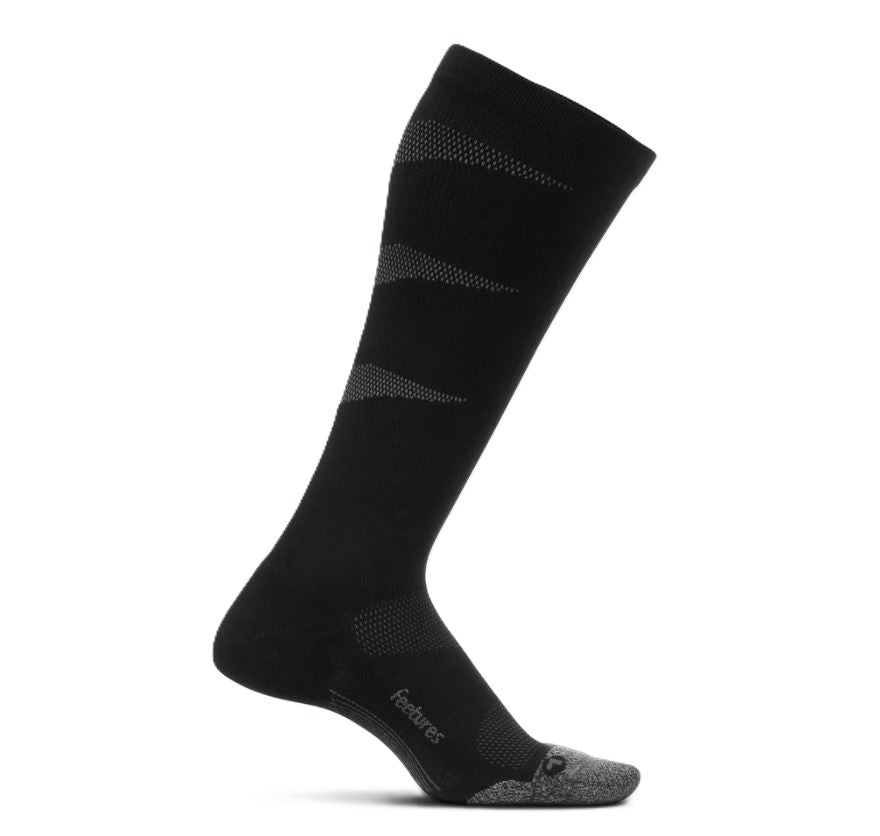 Feetures Black Graduated Compression Light Cushion Knee High Socks PC60250