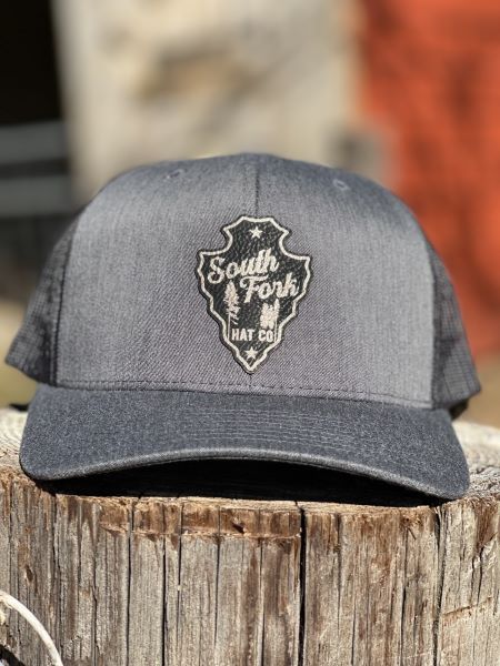 South Fork The Peak Mesh Snapback Ballcap PEAK-DKGRYBLK