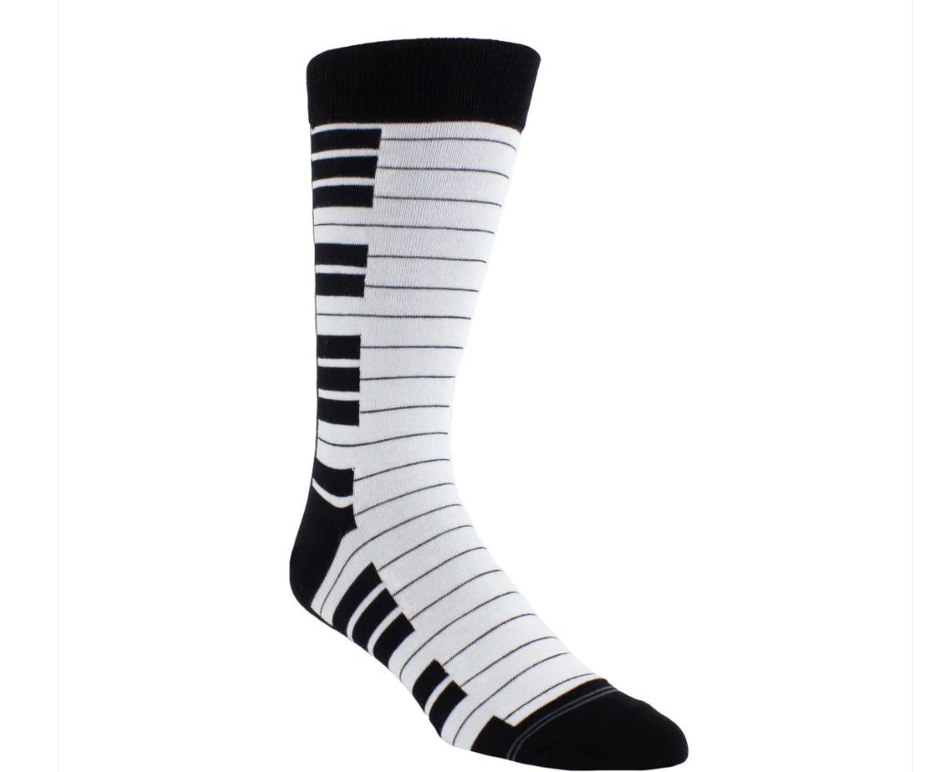 Perri Keyboard Crew Knit Socks PSB305-001