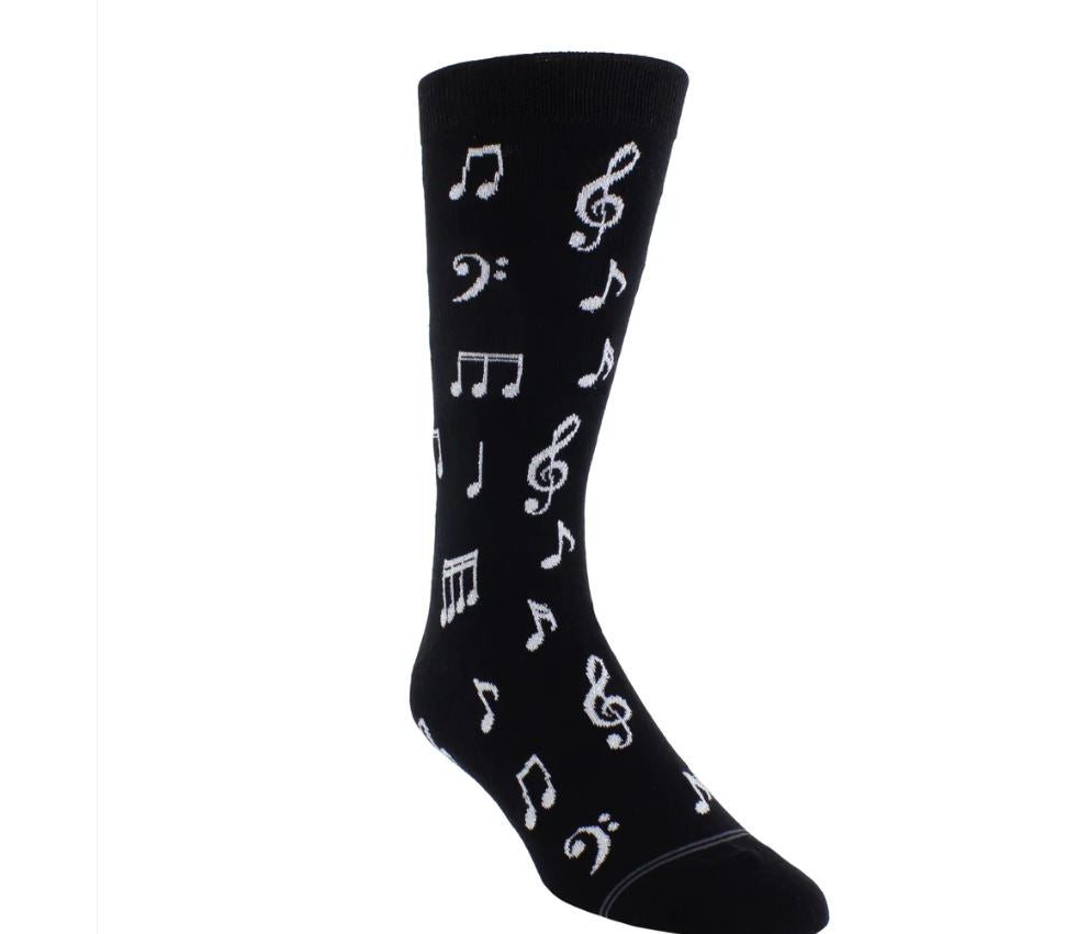 Perri Music Notes Crew Knit Socks (1 pair) PSB306-001