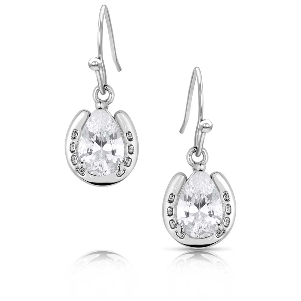 Montana Silversmiths Lucky Trot Crystal Earrings QER5973