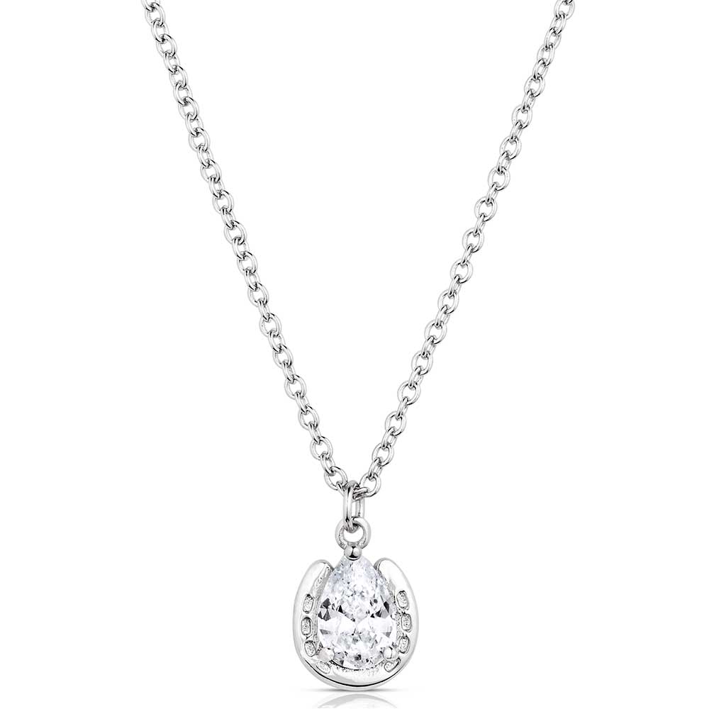 Montana Silversmiths Lucky Trot Crystal Necklace QNC5973
