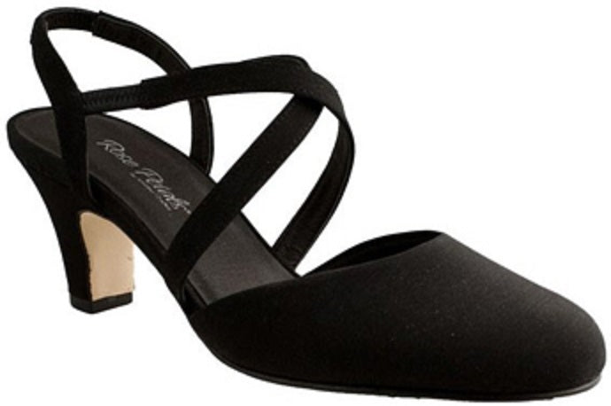 Rose Petal Caliente Black Micro Comfort  Womens Dress Shoes