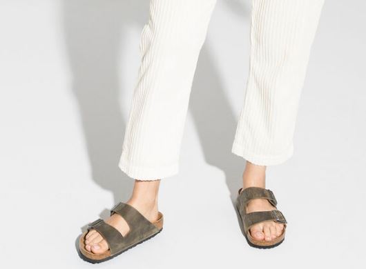 Birkenstock Arizona BS Soft Footbed in Faded Khaki 1019313 1019313_large.jpg?v=1631673264 main image 3