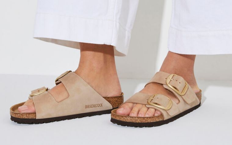 Birkenstock Sandcastle Arizona Big Buckle Womens Slides 1023957