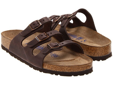 R53901 FLORIDA Oiled Leather Soft Footbed Women's Birkenstock Sandals