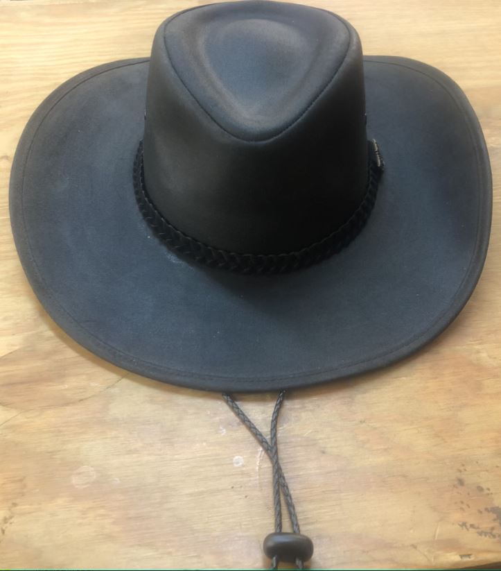 Foxfire Black with Black Twisted Band Oilskin Hat