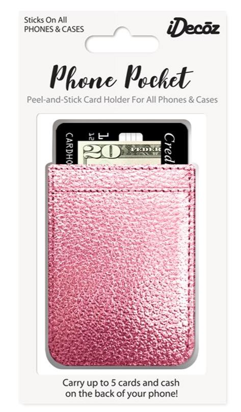IDecoz Rose Gold Leather Phone Pocket RG427C