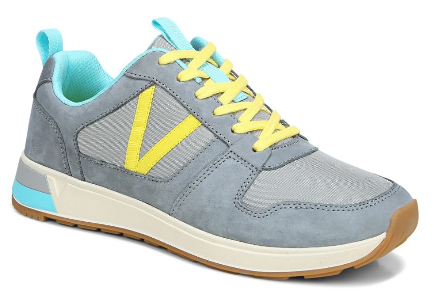 Vionic Light Grey Nubuck Rechelle Comfort Sneaker