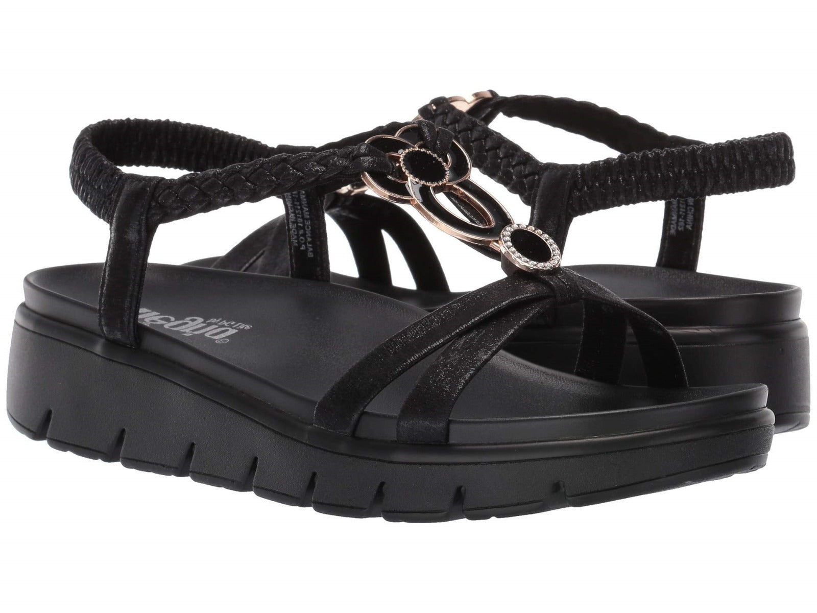 Alegria Black Roz Womens Lightweight Comfort Sandals ROZ-101