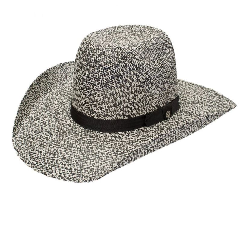 Hooey Black/White Del Rio K Straw Western Hat RSHODRK8342