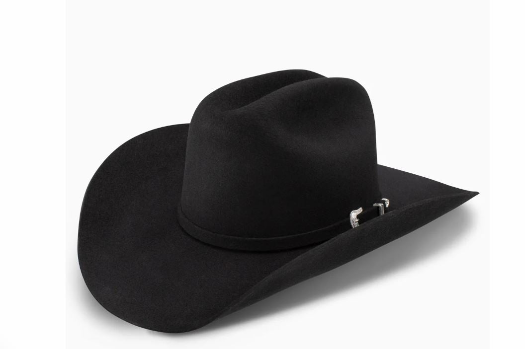 Resistol Black 3X Tucker 75 Profile Cowboy Hat RWTCKR-7540-07