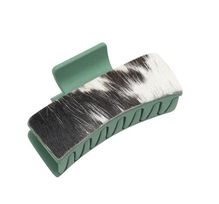 Myra Black and White Western Spirit Hair Comb Clip S-10211