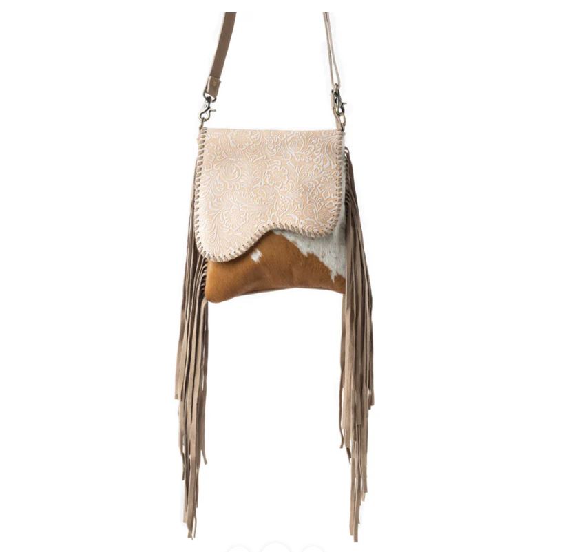 Myra Western Ember Concealed Carry Bag in Autumn Blaze & Moonlit Ivory S-11911
