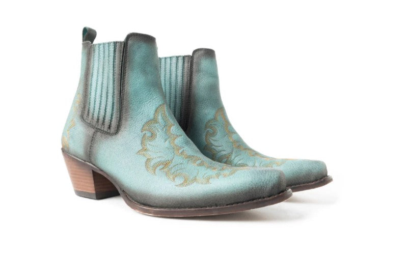 Myra Teal Dearling Ranch Women's Western Booties S-12023