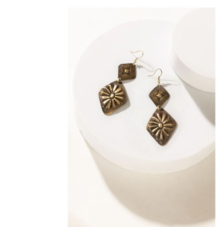Myra Bag Prairie Concho Star Earrings S-12402