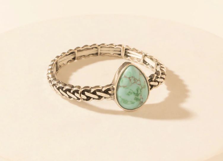 Myra Halo Teal Arroyo Stone Bracelet S-13573