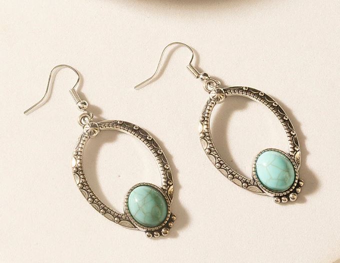 Myra Crescent Sky Earrings in Moon Blue S-13580