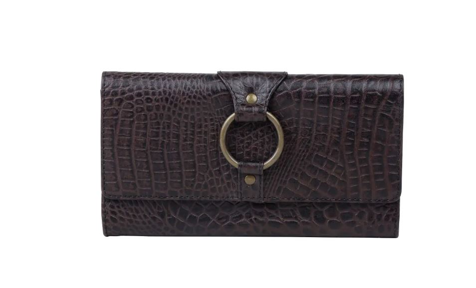 Myra Bag Dark Brown Dezire Wallet  S-4925
